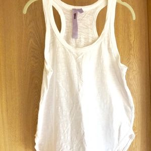 WILT Racer Back WHITE SLUB COTTON TEE